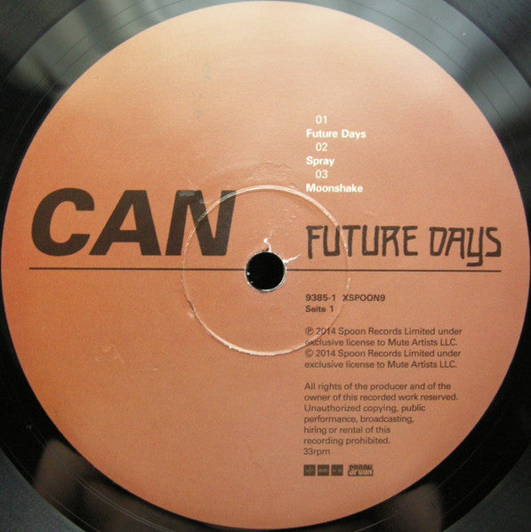 Can : Future Days (LP, Album, RE, RM, Emb)