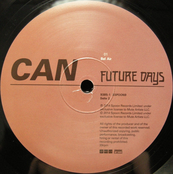 Can : Future Days (LP, Album, RE, RM, Emb)