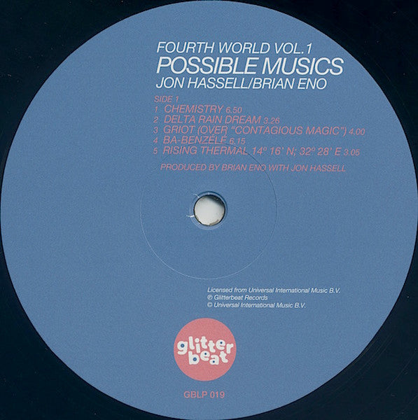 Jon Hassell / Brian Eno : (Fourth World Vol. 1) Possible Musics (LP, Album, RE, RM, 180 + CD, Album, RE, RM)