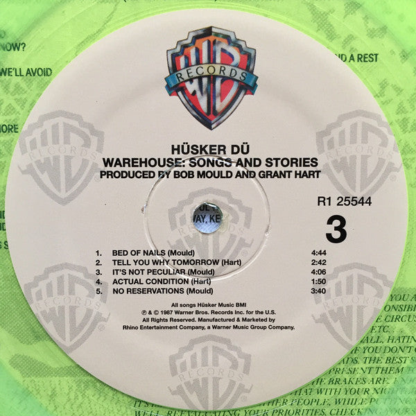 Hüsker Dü : Warehouse: Songs And Stories (LP, Flu + LP, Flu + Album, RSD, Ltd, RE)