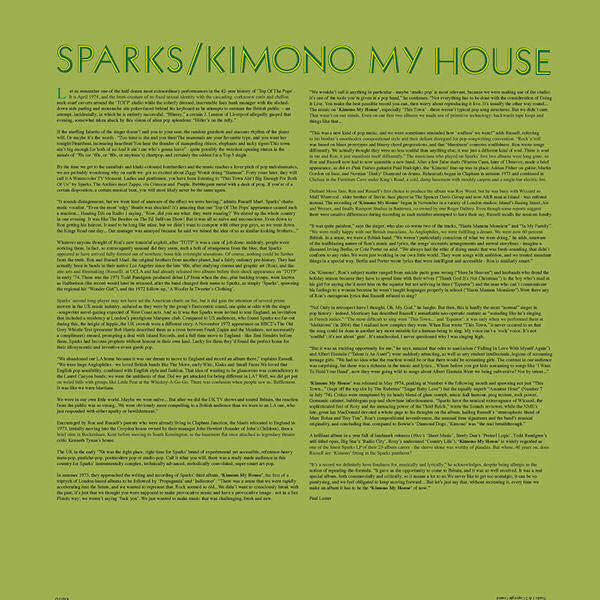Sparks : Kimono My House (2xLP, Album, Ltd, RE, RM)