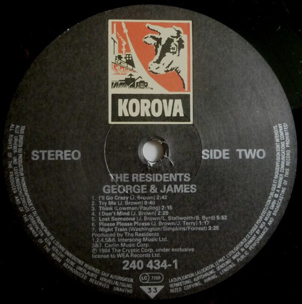 The Residents : George & James (American Composer Series - Volume 1) (LP, Album)