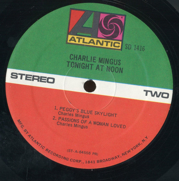 Charlie Mingus* : Tonight At Noon (LP, Album, RE)