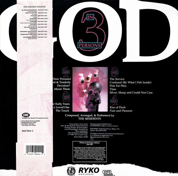 The Residents : God In Three Persons (2xLP, Album, Cle)