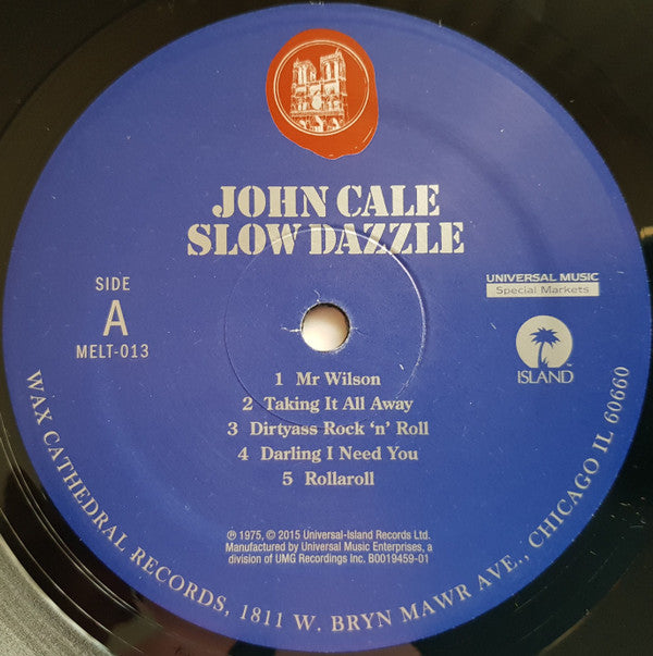 John Cale : Slow Dazzle (LP, Album, RE)