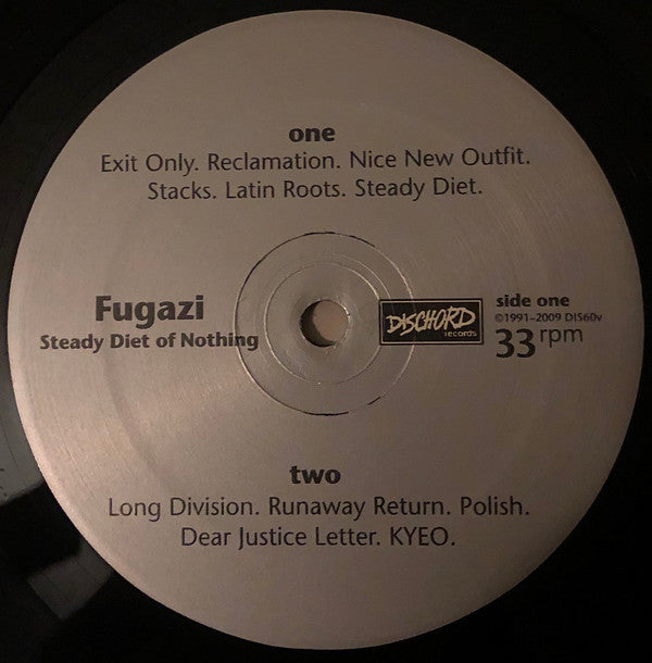 Fugazi : Steady Diet Of Nothing (LP, Album, RE, RM, RP)