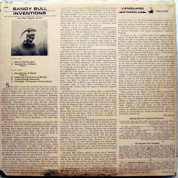 Sandy Bull : Inventions (LP, Album)