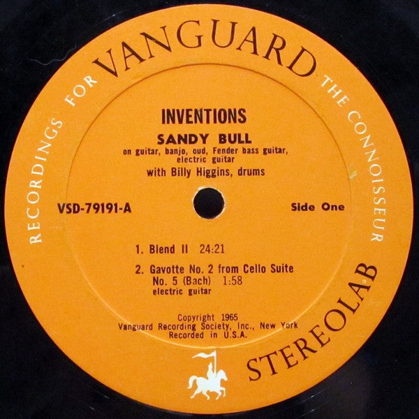 Sandy Bull : Inventions (LP, Album)