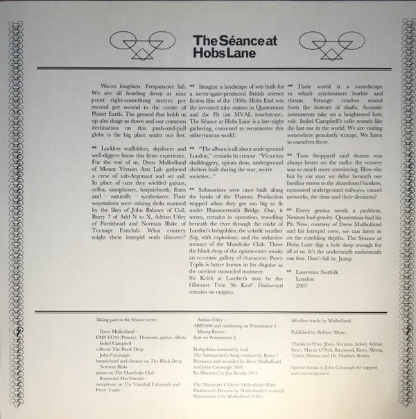 Mount Vernon Arts Lab : The Séance At Hobs Lane (LP, Album, RE)