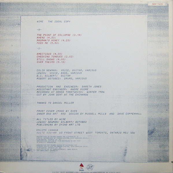 Wire : The Ideal Copy (LP, Album, Gat)
