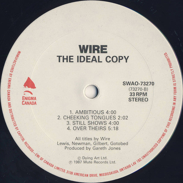 Wire : The Ideal Copy (LP, Album, Gat)