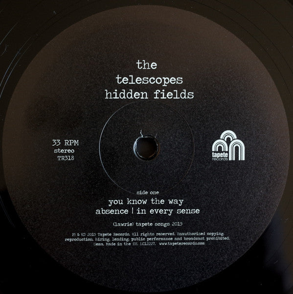 The Telescopes : Hidden Fields (LP, Album + CD, Album)