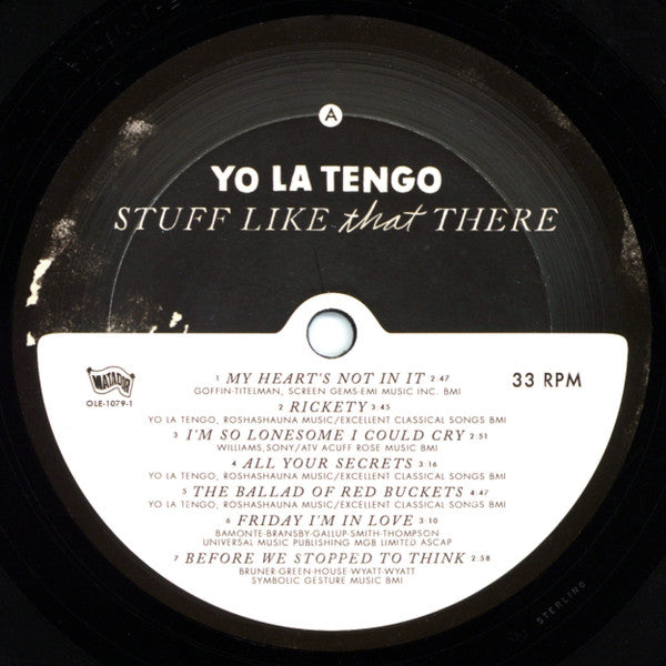 Yo La Tengo : Stuff Like That There (LP, Album)