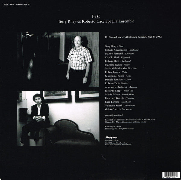Terry Riley & Roberto Cacciapaglia Ensemble : In C - Performed Live At Aterforum, July 9, 1988 (2xLP, Album)