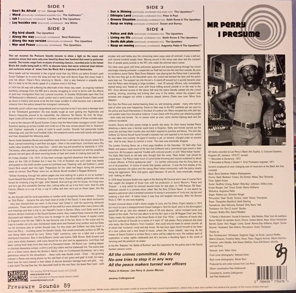 Lee Perry As The Upsetter : Mr Perry I Presume (2xLP, Comp)