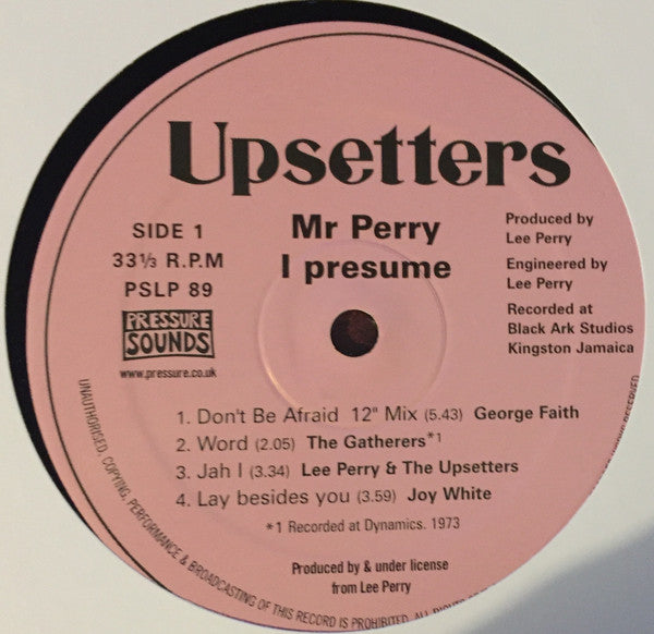 Lee Perry As The Upsetter : Mr Perry I Presume (2xLP, Comp)