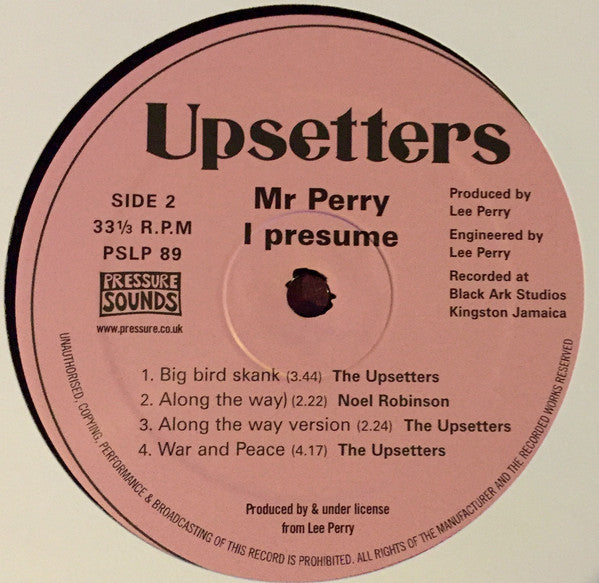 Lee Perry As The Upsetter : Mr Perry I Presume (2xLP, Comp)