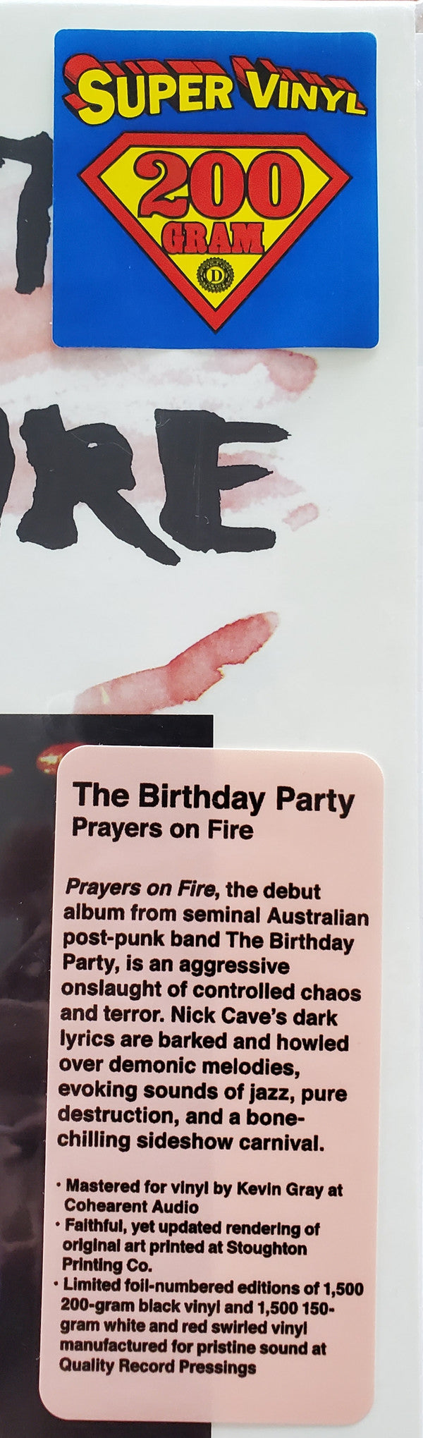The Birthday Party : Prayers On Fire (LP, Album, Num, RE, RM, 200)