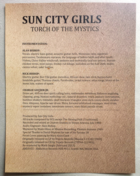 Sun City Girls : Torch Of The Mystics (LP, Album, RE, RM)