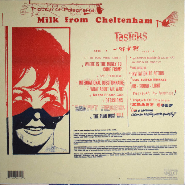 Milk From Cheltenham : Triptych Of Poisoners (LP, Album, RE)