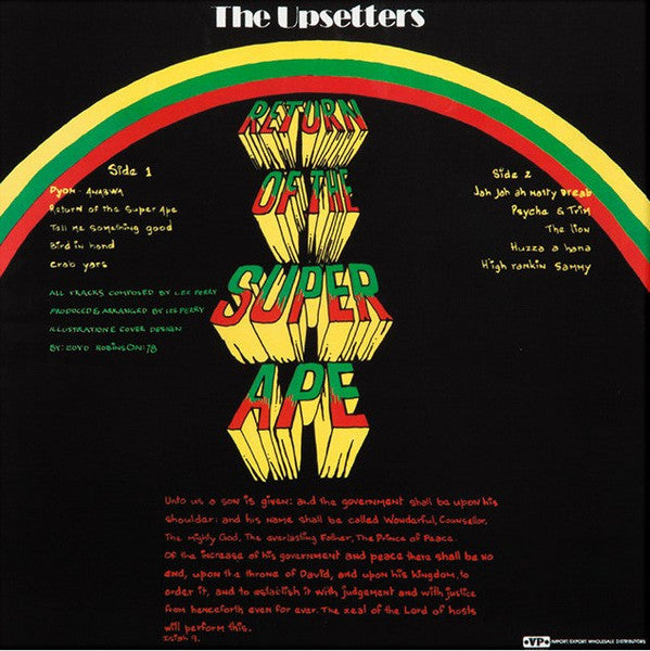 The Upsetters : Return Of The Super Ape (LP, Album, Ltd, RE, Gre)