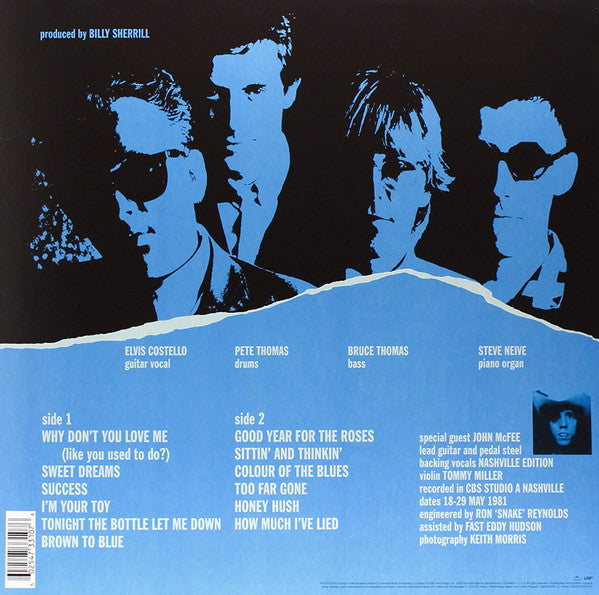Elvis Costello & The Attractions : Almost Blue (LP, Album, RE, 180)