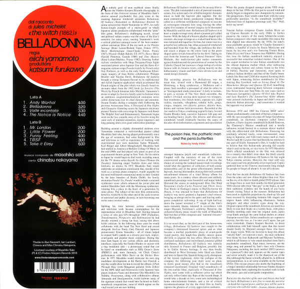 Masahiko Satoh : Belladonna (LP, RE)