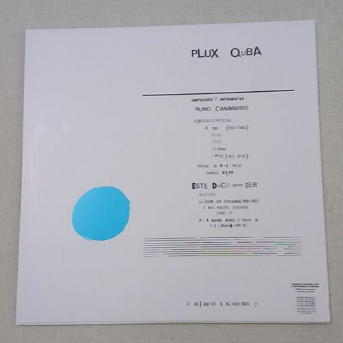 Nuno Canavarro : Plux Quba (LP, Album, RE, RM)