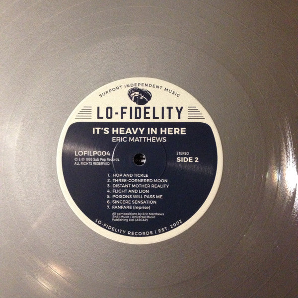 Eric Matthews : It's Heavy In Here (LP, Ltd, RE, RM, Sil)