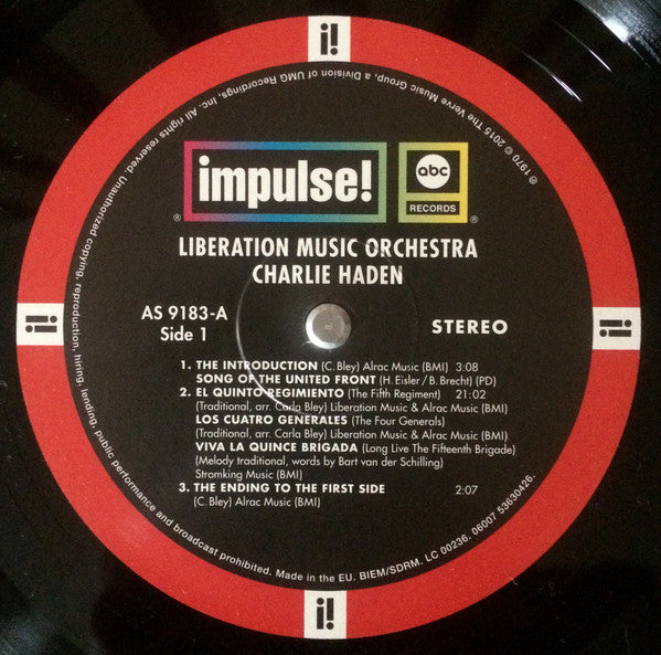 Charlie Haden : Liberation Music Orchestra  (LP, Album, RE, 180)