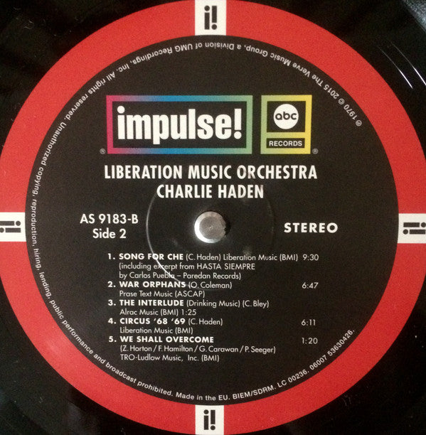 Charlie Haden : Liberation Music Orchestra  (LP, Album, RE, 180)