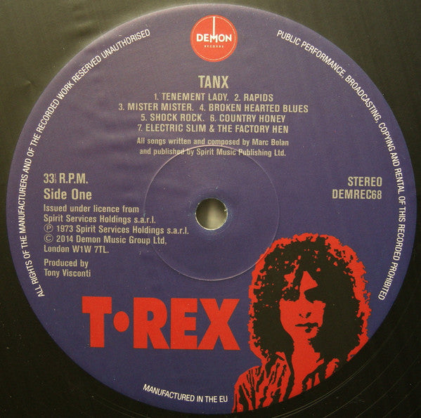 T. Rex : Tanx (LP, Album, RE)
