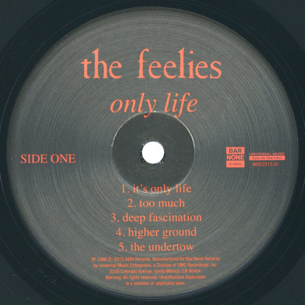 The Feelies : Only Life (LP, Album, RE)