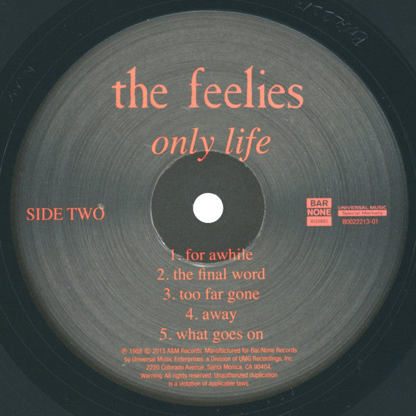 The Feelies : Only Life (LP, Album, RE)