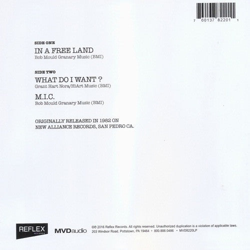 Hüsker Dü : In A Free Land (7", RSD, Ltd, RE)
