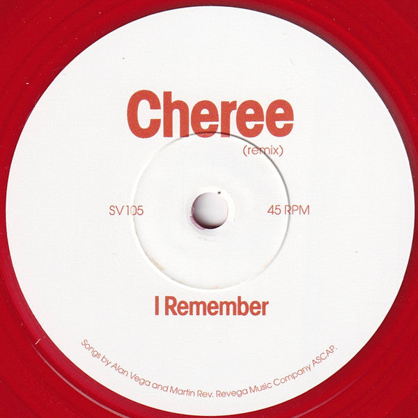 Suicide : Cheree / I Remember (7", Single, Ltd, RE, Red)