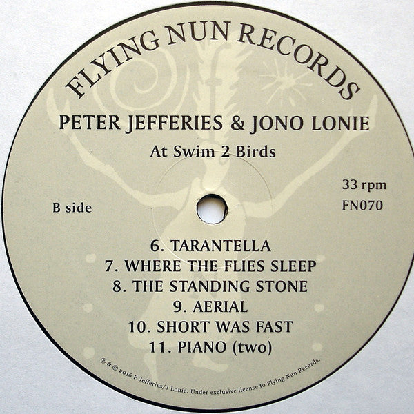 Peter Jefferies & Jono Lonie : At Swim 2 Birds (LP, RE)