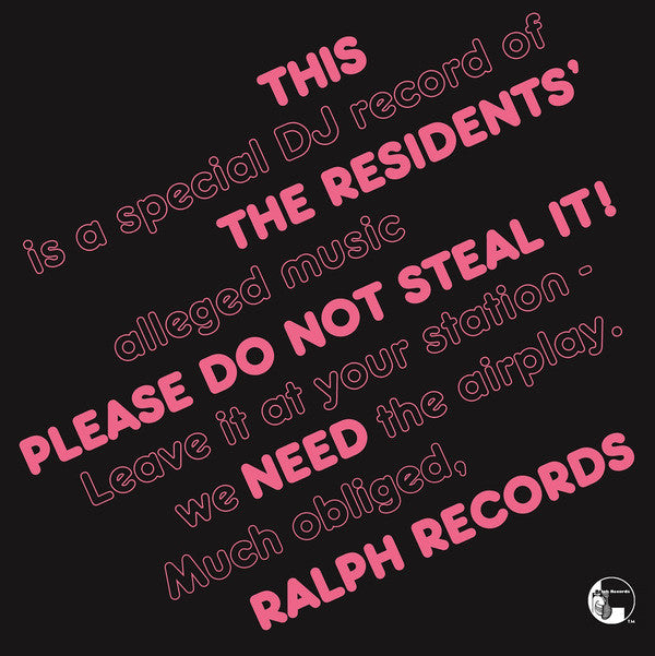 The Residents : Please Do Not Steal It! (LP, RSD, Comp, Ltd, Num, RE, Whi)