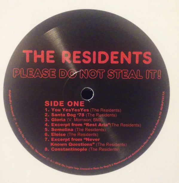The Residents : Please Do Not Steal It! (LP, RSD, Comp, Ltd, Num, RE, Whi)