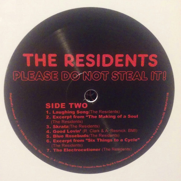 The Residents : Please Do Not Steal It! (LP, RSD, Comp, Ltd, Num, RE, Whi)