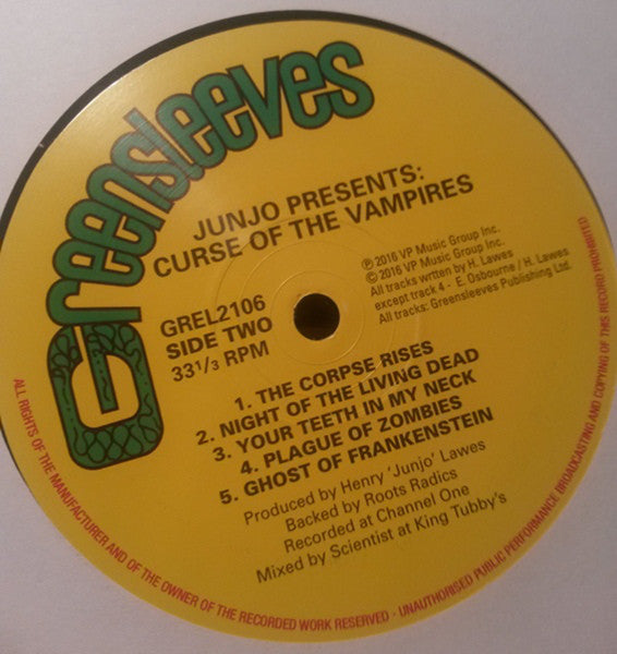 Henry "Junjo" Lawes : The Evil Curse Of The Vampires (LP, Album, RE, RM + LP, Comp, RM)
