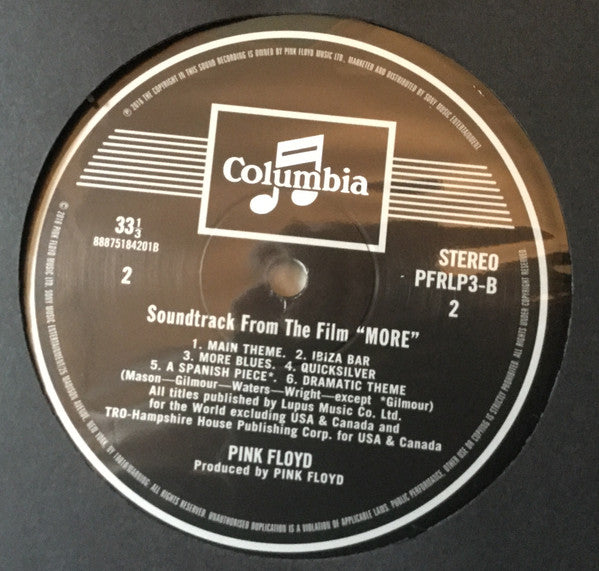 Pink Floyd : Soundtrack From The Film "More" (LP, Album, RE, RM, 180)