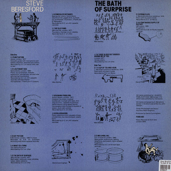 Steve Beresford : The Bath Of Surprise (LP, Album)