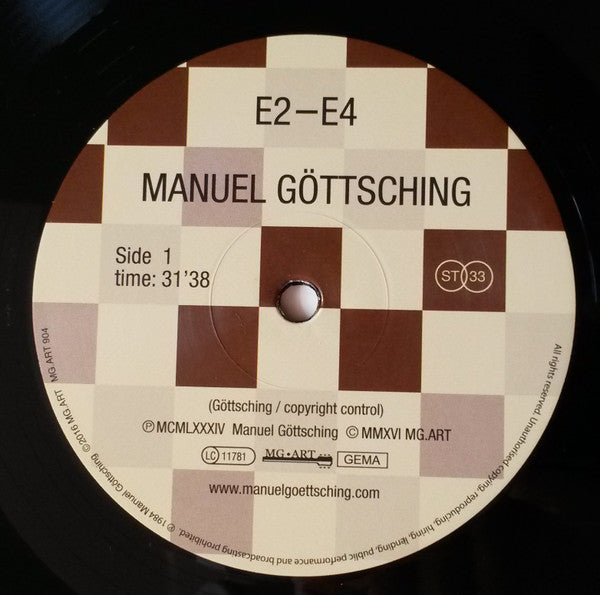 Manuel Göttsching : E2–E4 (LP, Album, RE, Emb)