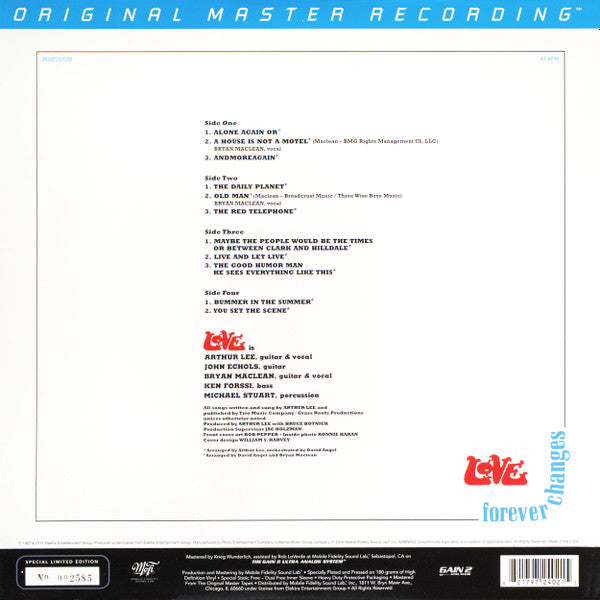 Love : Forever Changes (2x12", Album, Ltd, Num, RE, RM, S/Edition, 180)