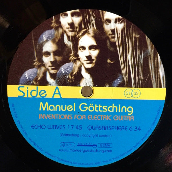 Manuel Göttsching : Inventions For Electric Guitar (LP, Album, RE, 180)