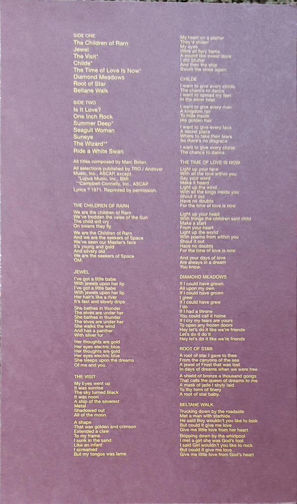 T. Rex : T.Rex (LP, Album, Ltd, RE, RM, 180)