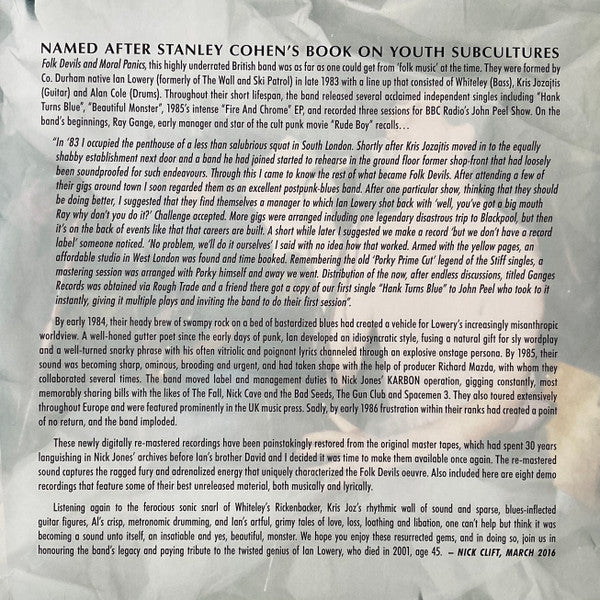 Folk Devils : Beautiful Monsters - Singles And Demo Recordings 1984-1986 (2xLP, Album, Comp, Ltd, RM)