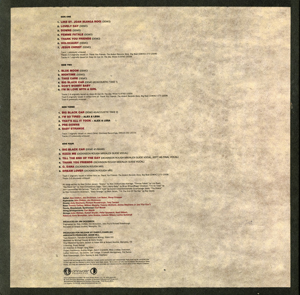 Big Star : Complete Third (Vol. 1: Demos To Sessions To Roughs) (2xLP, RSD)