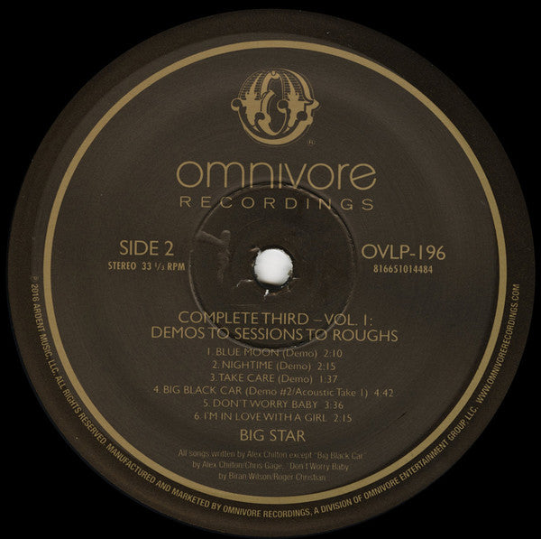 Big Star : Complete Third (Vol. 1: Demos To Sessions To Roughs) (2xLP, RSD)